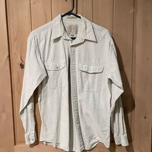 Axxa men’s long sleeve dress shirt. 15/34-35. Very light beige and off white.GUC